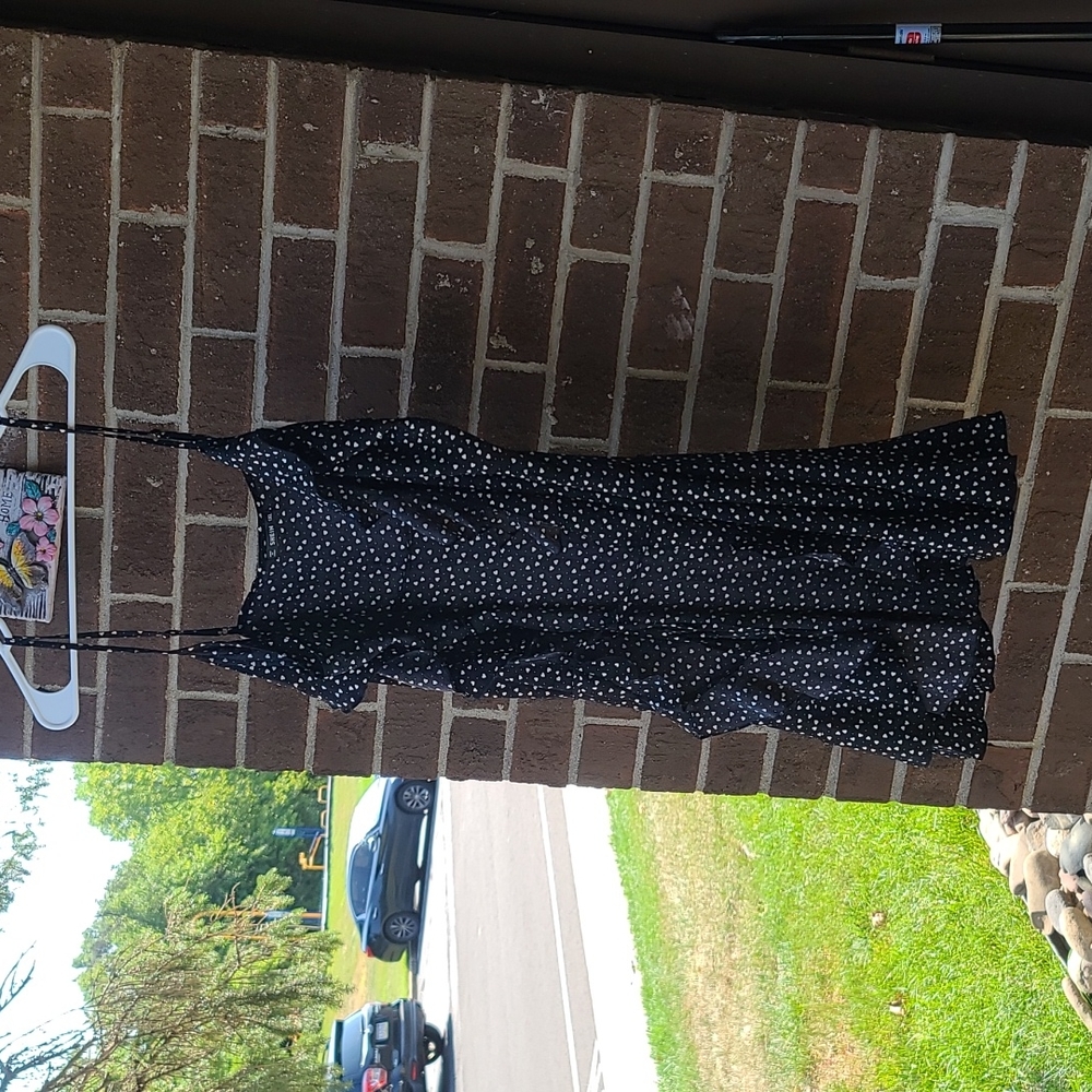 Shein, XL, black with white hearts
